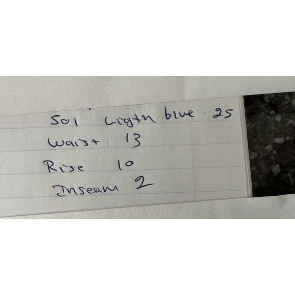 Women’s Levi’s 501 Button Fly Distressed Frayed Cut Off Denim Jean Shorts Sz 25 - Picture 11 of 15